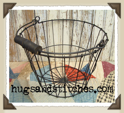 5014B - Large Black Wire Egg Basket