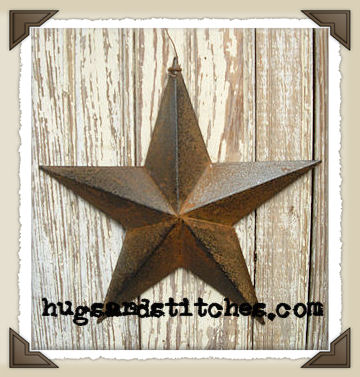 5018 - 8" Rusty/Black Barn Star
