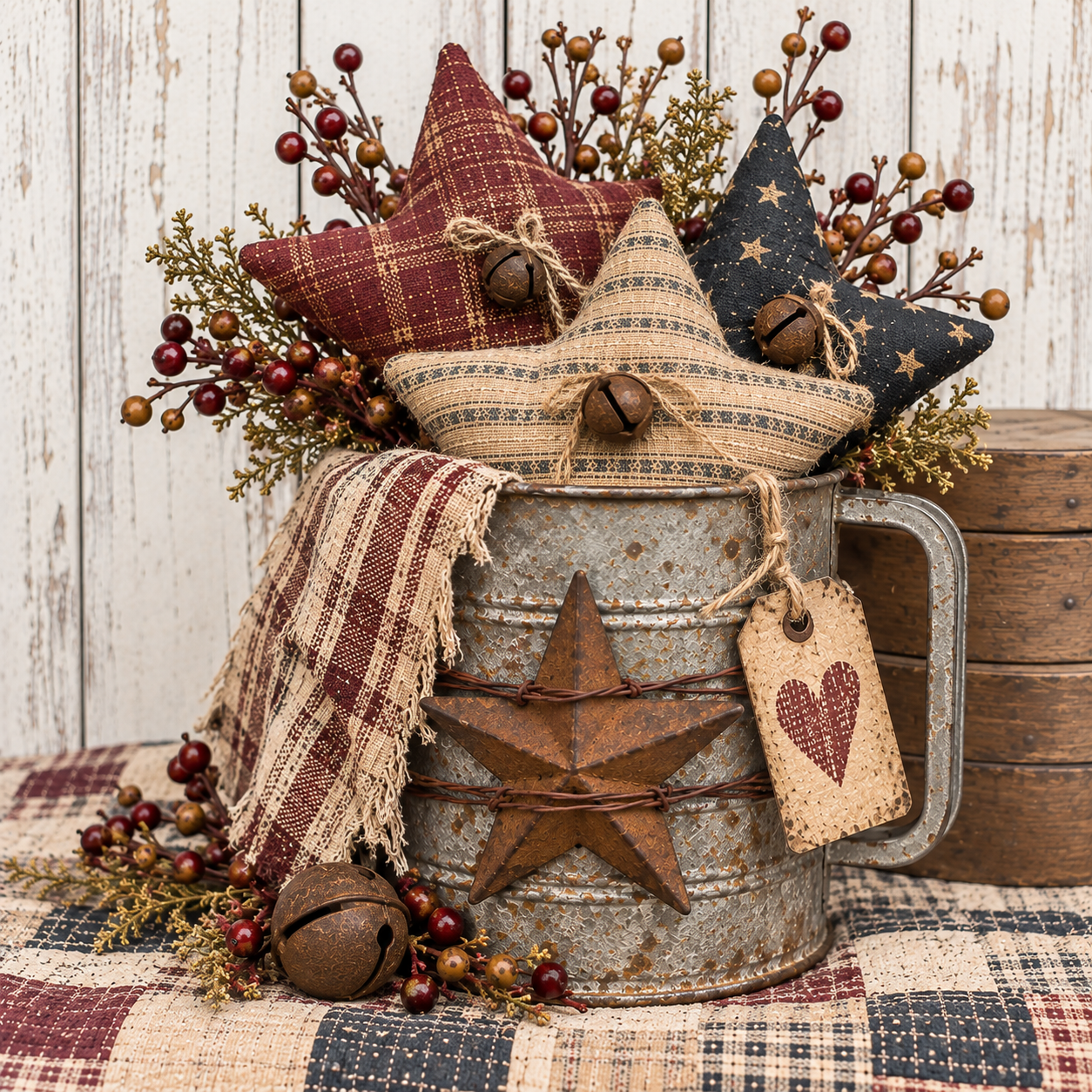 Handmade primitive and vintage-inspired treasures