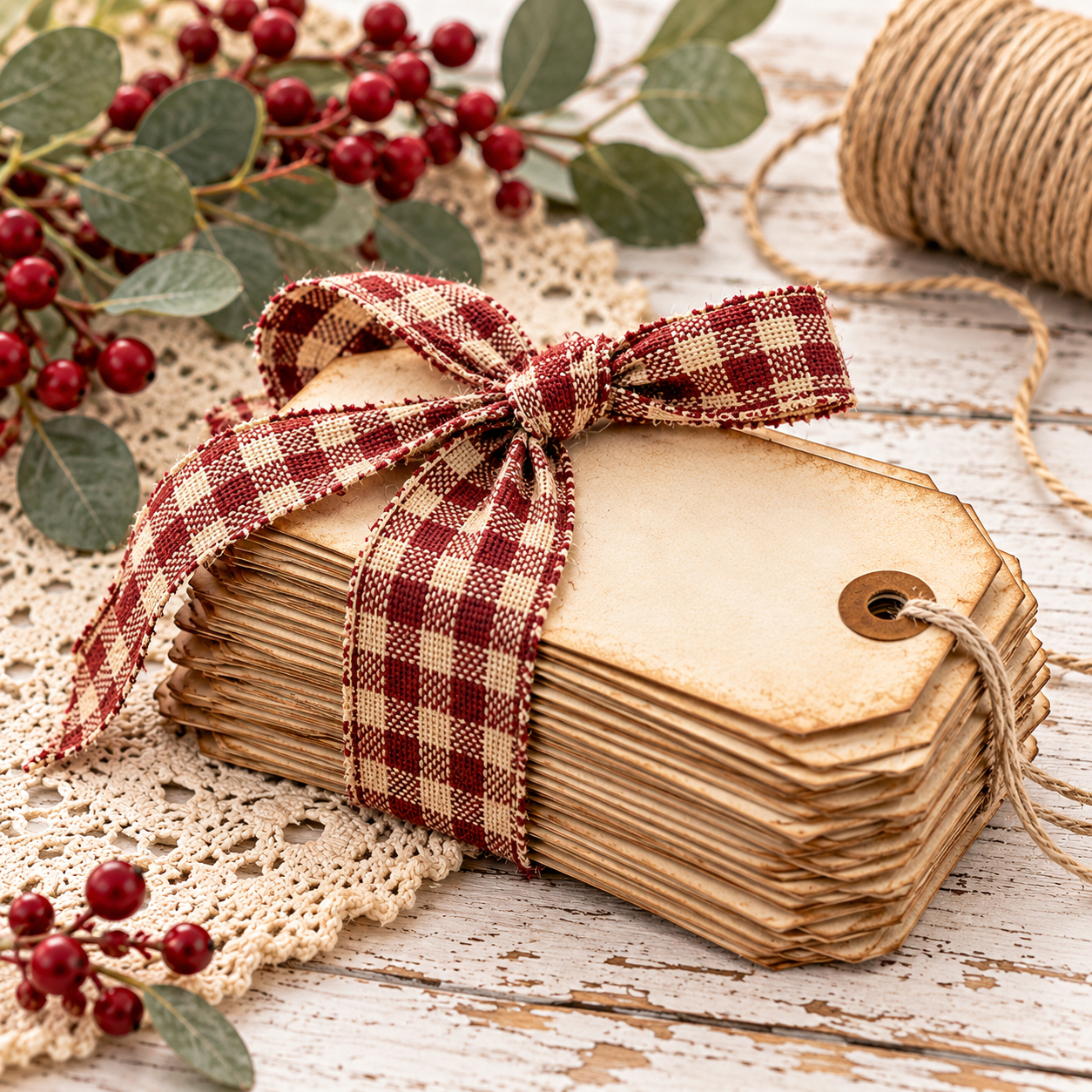 Vintage-inspired paper goods and gift tags