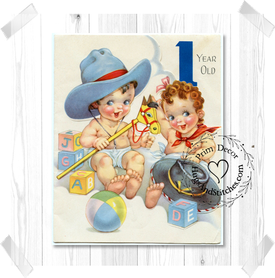 Childs Cowboy Happy Birthday One Year Old Image #102