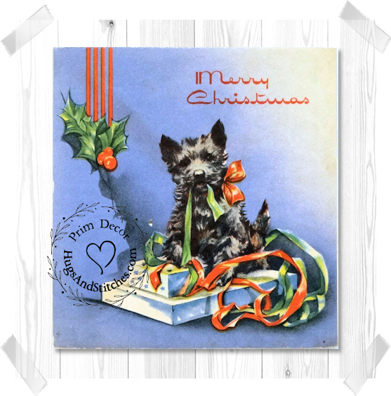 Black Scottie Dog Christmas Image #115