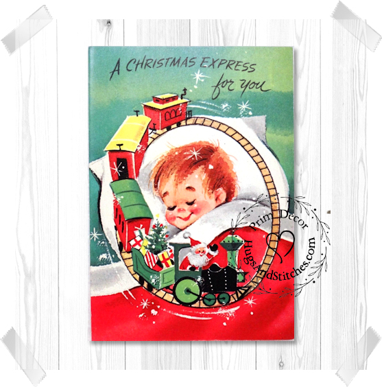 Boy Train Childs Christmas Image #123