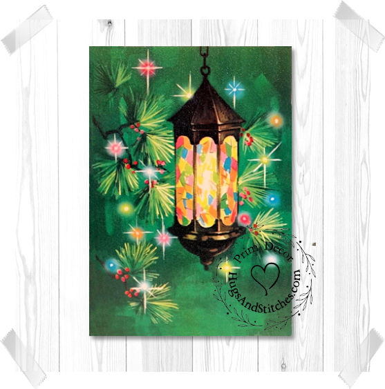 Stained Glass Lantern Christmas Image #127
