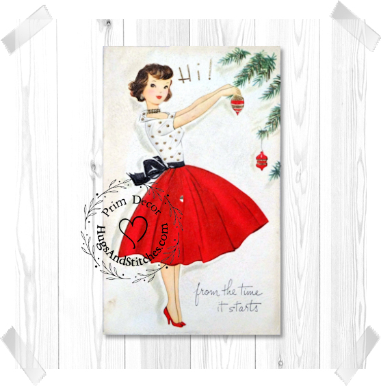 Girl Hanging Ornaments Christmas Image #129
