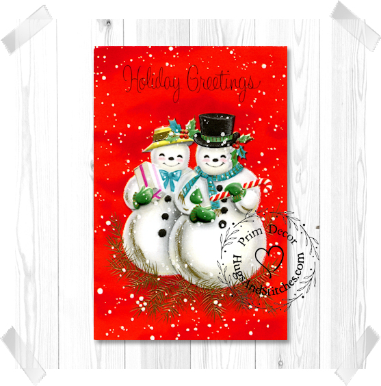 Snowman Couple Christmas Image #146