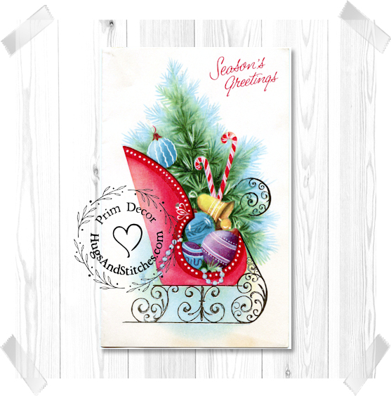 Sleigh Filled With Christmas Ornaments Image #147