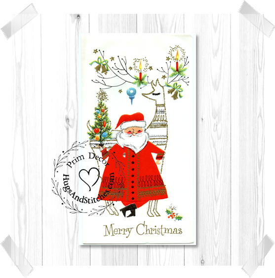 Santa and Reindeer Christmas Image #148