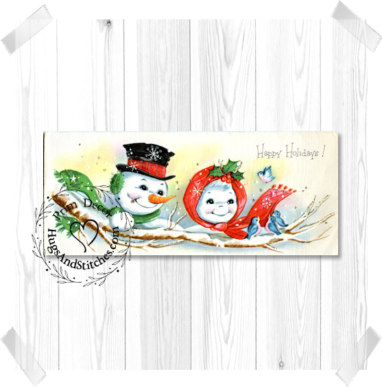 Snowman Couple Christmas Image #149