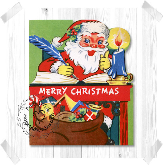 Retro Merry Christmas Santa Image #153