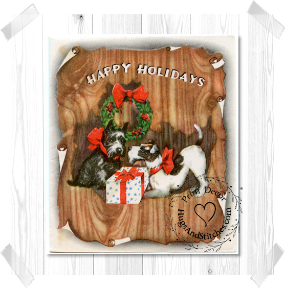 Terrier Scottie Dogs Christmas Image #163