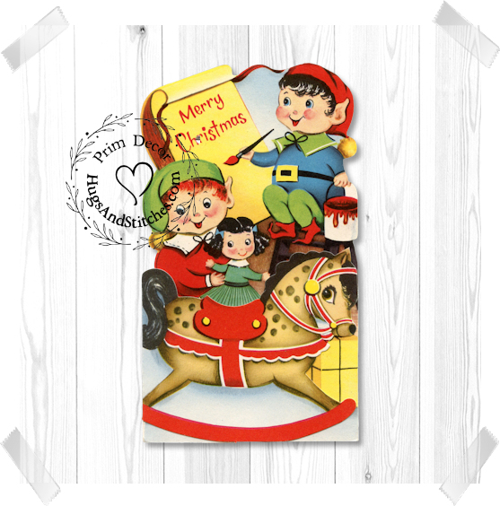 Elves Making Toys Christmas Image #175