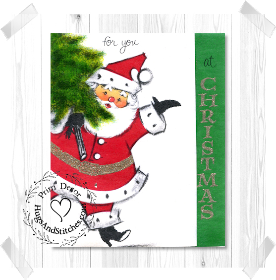 For You At Christmas Santa with Pine Tree Image #182