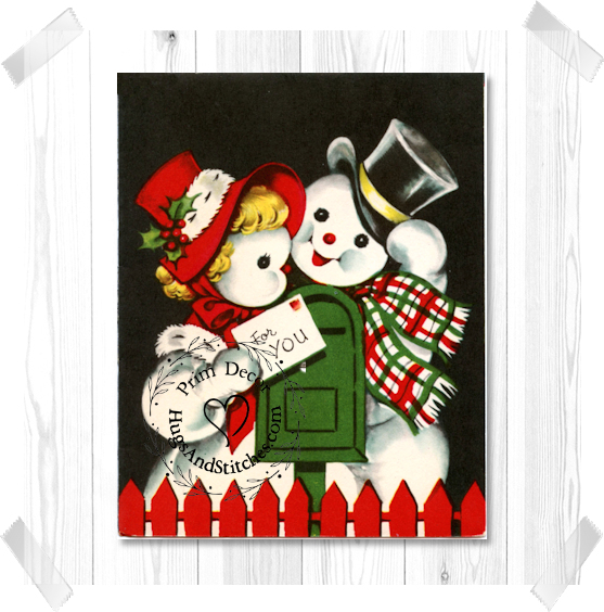 Snowman Couple Christmas Image #201