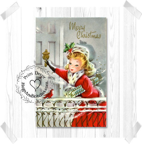 Girl Delivering Presents Christmas Image #208