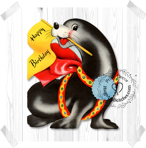 Happy Birthday Circus Seal Image #209