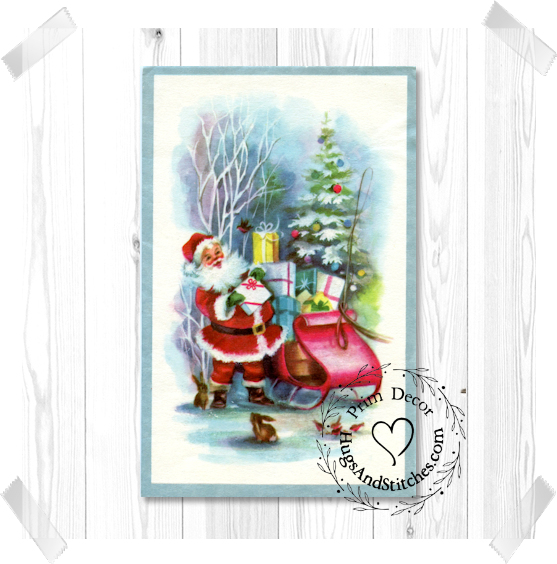 Santa Filling His Sleigh With Presents Christmas Image #218