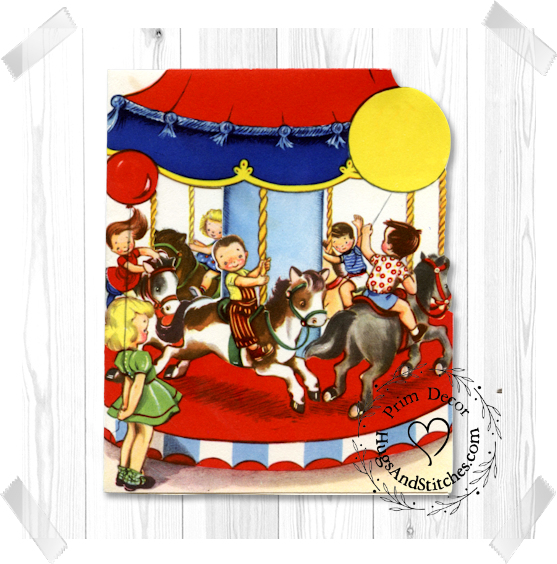 Kids On a Carousel Birthday Image #219