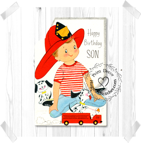 Boy Dressed Like a Fireman Birthday Image #236