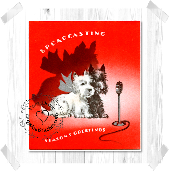 Scottie Dogs Seasons Greetings Christmas Image #247