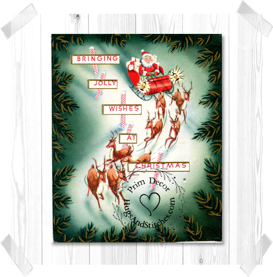 Santa Sleigh Reindeer Christmas Image #3