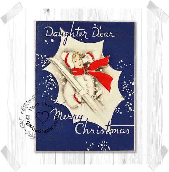 Lady Skier Christmas Image #50