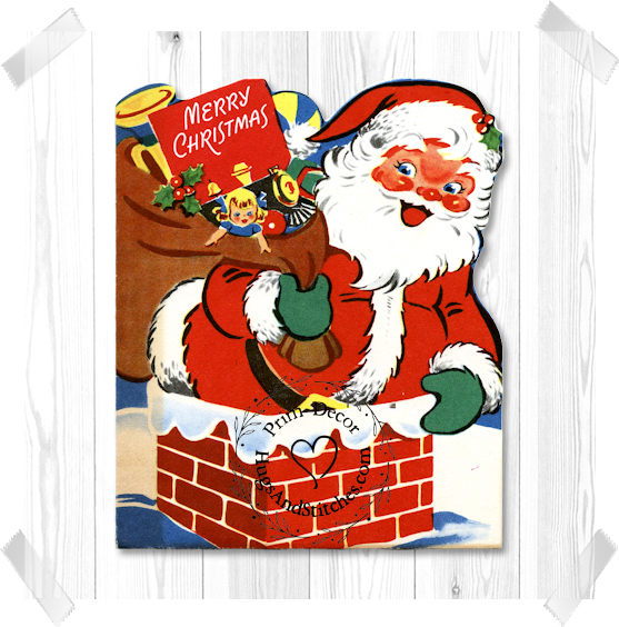 Santa in Chimney Christmas Image #54