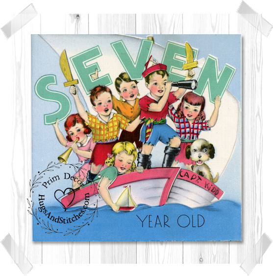 Kids Playing Pirates On Boat Happy Birthday 7 Year Old Image #69