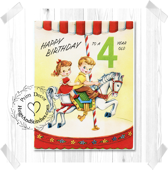 Happy Birthday 4 Year Old Carousel Horse Image #75