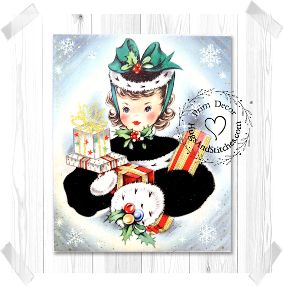 Girl With Presents Christmas Image #85