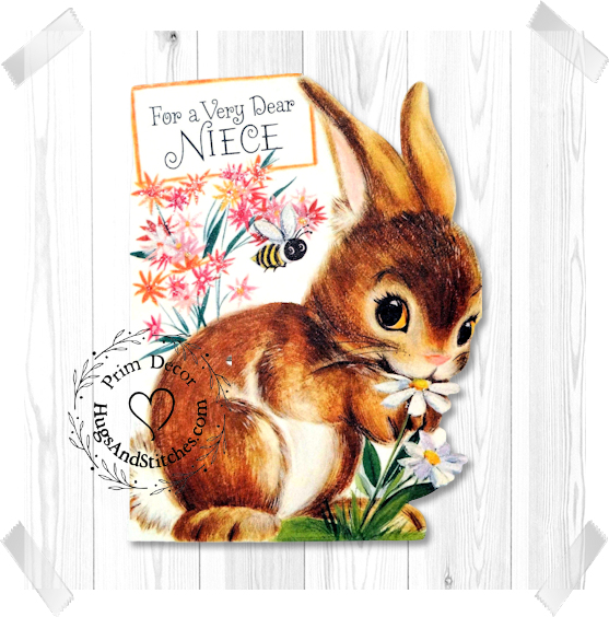 Spring Bunny In Flowers Bumble Bee Easter Image #91
