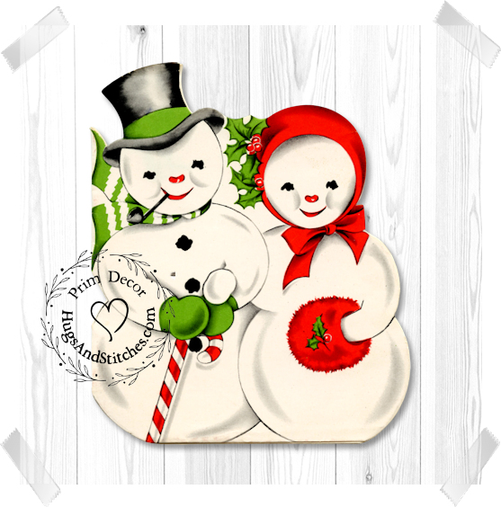 Snowman Couple Christmas Image #92