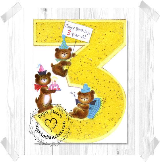 Happy Birthday 3 Year Bear Image #93