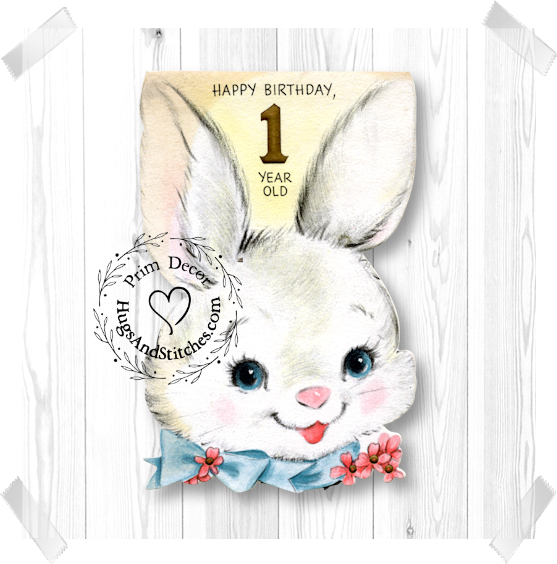 Happy Birthday One Year Old Bunny Image #99
