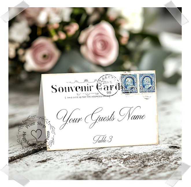 Souvenir Postcard Tent Place Card #205