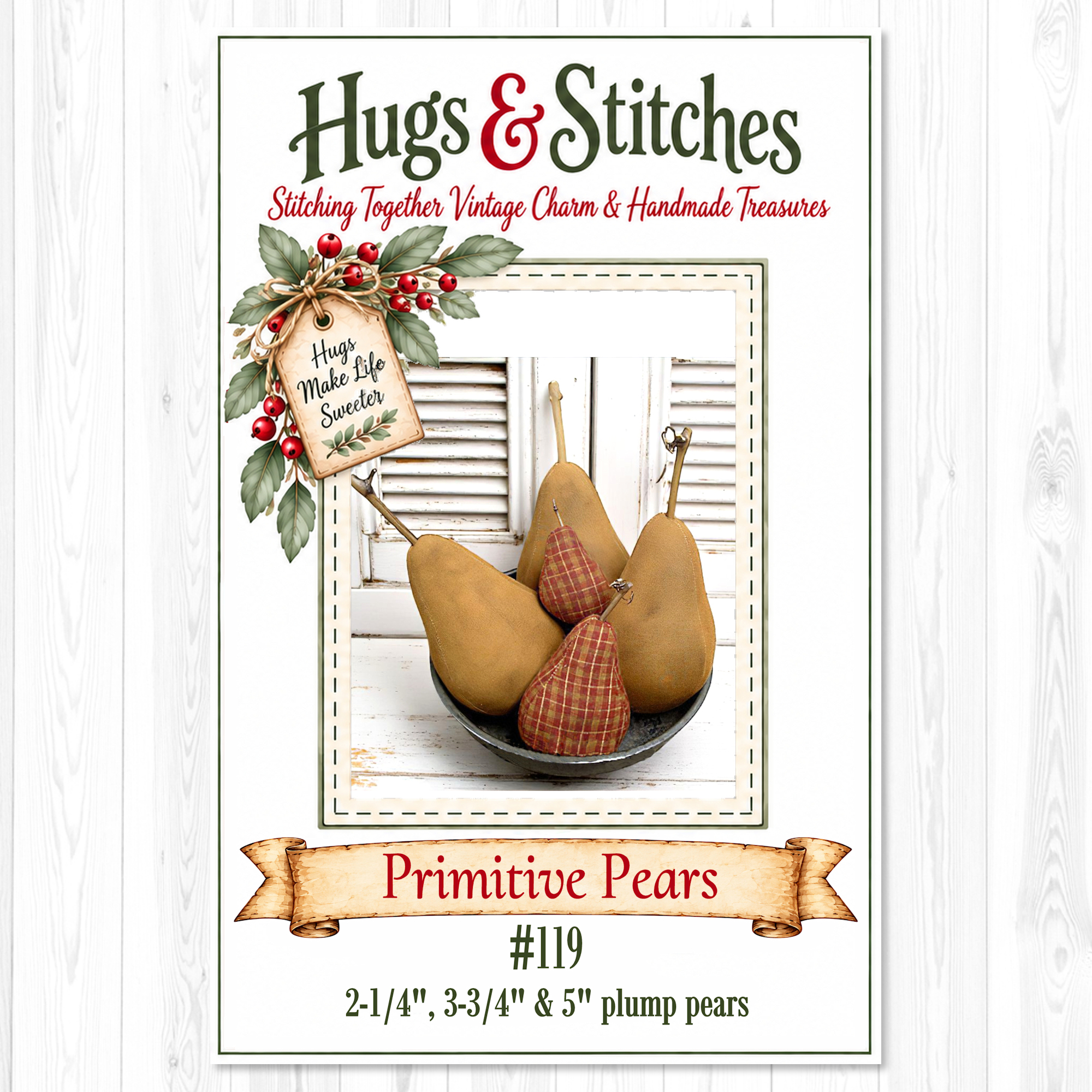 Primitive Pear Pattern #119