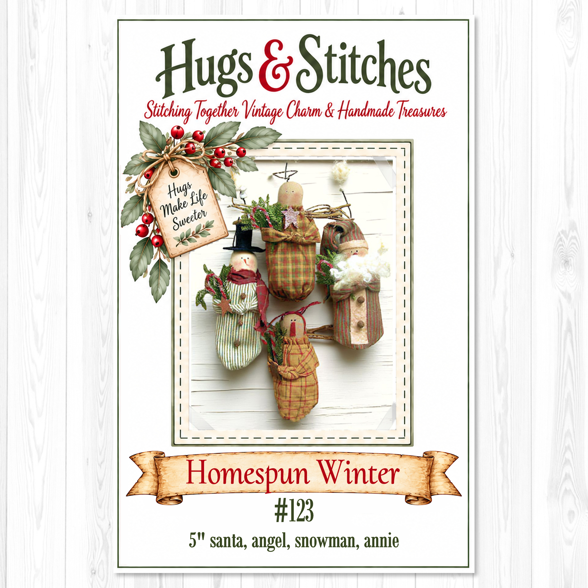Homespun Winter Ornament Pattern #123