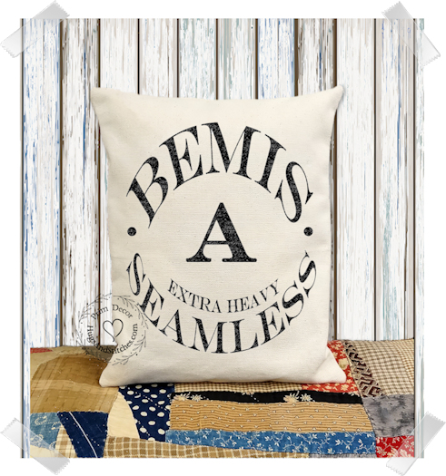 Bemis Extra Heavy Seamless Logo Fabric Pillow #1290